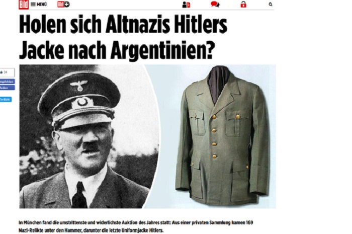 Un Argentin achète la dernière veste d`Hitler